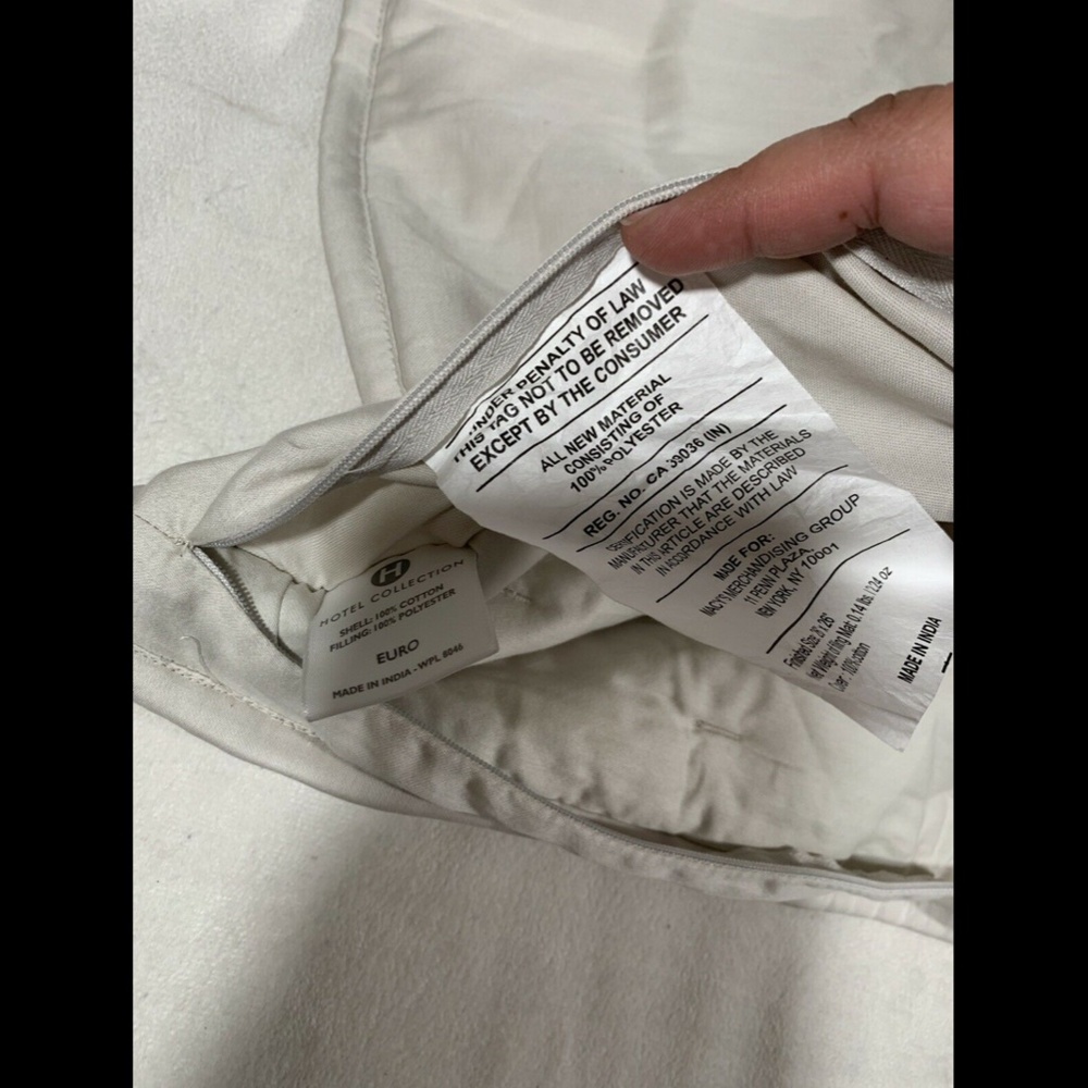 NEW Hotel Collection Opalescent Quilted (1) Euro‎ European Sham - Picture 6 of 12